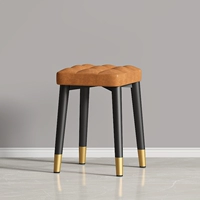 [Потяните немного удобной подушки] Черные золотые ноги-оранжевая апельсиновая восковая кожа