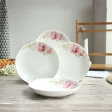 Чистая белая керамическая тарелка овощной диск дом отель Tableware Творческая тарелка фруктовый салат миска западный обеденный диск