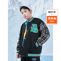 Клетчатая бейсбола тонкая хлопковая одежда черная