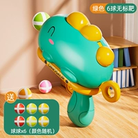 Зеленый пистолет динозавров 6 шаров без цели