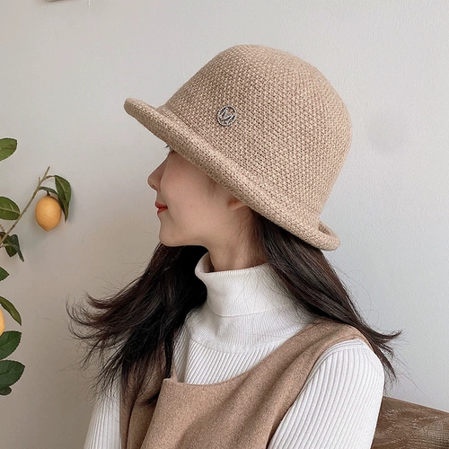 Японская модная демисезонная шерстяная милая шапка
