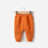 Флисовые штаны, детский демисезонный удерживающий тепло пуховик для новорожденных, увеличенная толщина