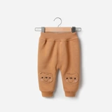 Флисовые штаны, детский демисезонный удерживающий тепло пуховик для новорожденных, увеличенная толщина