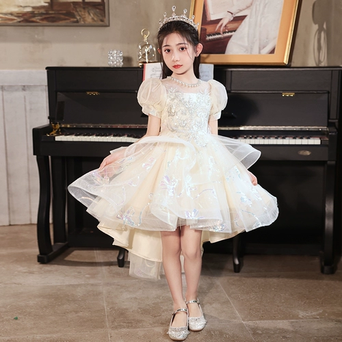 Детский наряд маленькой принцессы, платье девочки цветочницы, юбка, пианино, костюм, для подиума