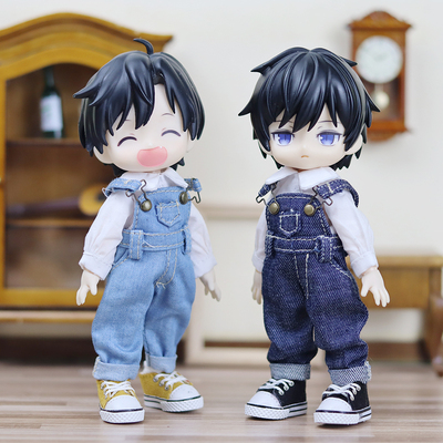 taobao agent OB11 baby trousers back trousers and trousers 12 points GSC body wearing bjd cute under -loaded jeans P9 ymy wear