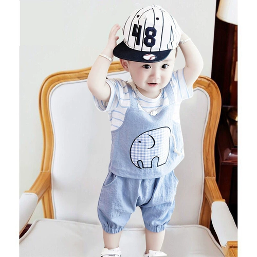 Летняя летняя одежда, детский летний комплект, коллекция 2022, короткий рукав, в корейском стиле