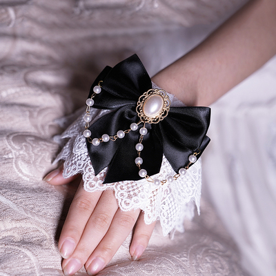 taobao agent Jewelry, black accessory, bracelet, Lolita style