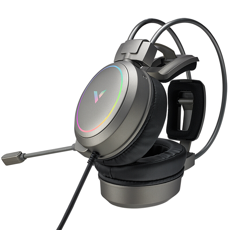 【雷柏412】VH610头戴7.1声道游戏耳麦耳机专业游戏耳机电竞粉色