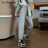 La Chapelle 拉夏贝尔 2024春季新款女式高腰宽松束脚运动裤 立减+券后59元包邮
