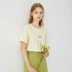 La Chapelle 2021 áo thun thiết kế cotton mùa hè mới của phụ nữ áo thun tay ngắn và áo khoác mỏng của phụ nữ - Áo phông