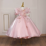 Наряд маленькой принцессы, наряд для музыкальных выступлений, розовое вечернее платье, в западном стиле