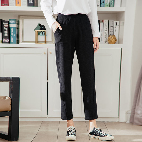 Штаны, тренд сезона, свободный прямой крой, большой размер, по фигуре