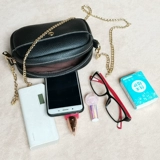 Сумка для телефона на одно плечо, маленькая универсальная небольшая сумка, цепь, в корейском стиле, горизонтальная версия