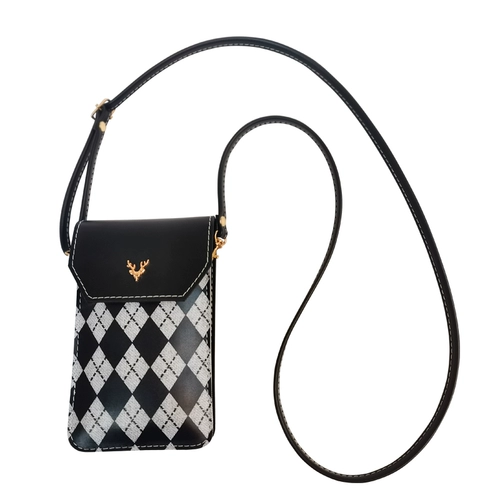 Мобильный телефон, небольшая сумка, модная сумка для телефона, тонкий кошелек с ромбовидным узором, в западном стиле, сенсорный экран