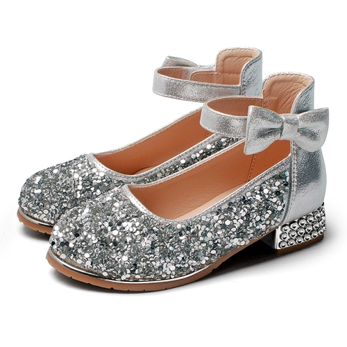 Сандалии, блестки для ногтей для принцессы, шнурки, летние туфли на высоком каблуке, мягкая подошва, 2022