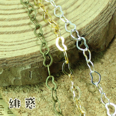taobao agent Necklace handmade, small metal copper chain, 3 colors, children's clothing