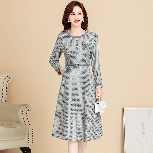 Осенний лонгслив, осеннее модное платье, элитная юбка для матери, коллекция 2022