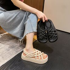 Босоножки 平底爆款松糕鞋凉鞋网红仙女