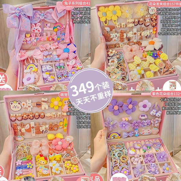 Детский аксессуар для волос, ювелирное украшение, подарочная коробка для принцессы, шпильки для волос, детская заколка для волос, резинка