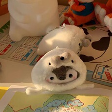 Мягкая игрушка 新款正能量少女心鲸鱼海豹企鹅毛绒挂件公仔书包包挂件创意玩偶 Jifanpaul