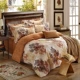 Cotton phong cách Anh dày chải bốn mảnh Bộ đồ giường 1,8m nam đơn giản ga trải giường cotton bộ ba mảnh - Bộ đồ giường bốn mảnh