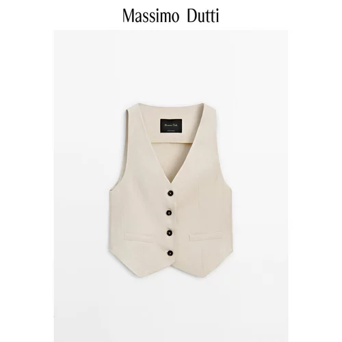 Весна и лето Новый Massimo Dutti2024 Женский рабочее место, приготовленное на рабочем месте.