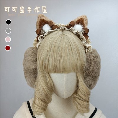 taobao agent Japanese keep warm headphones, Lolita style, ear protection