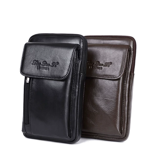Мобильный телефон, поясная сумка, ремень, прочная вместительная и большая сумка через плечо, из натуральной кожи