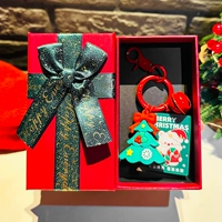 Рождественская елка пожилой+рождественская подарочная коробка