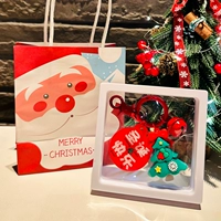 Рождественская елка Рождественская счастливая модель+рождественская рамка белой подвески+сумочка