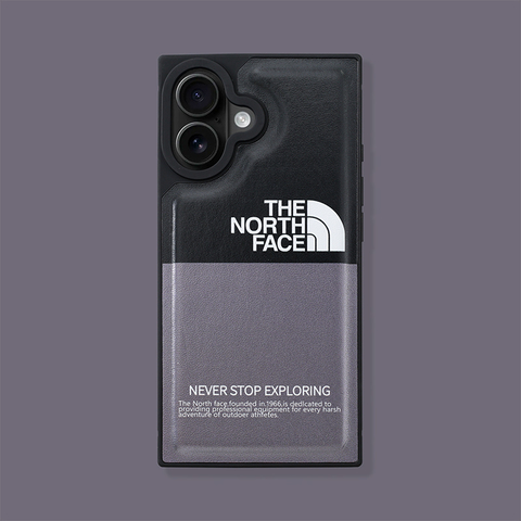The North Face New Synthetic Leather Luxury Niche Plus/Pro/Max – 16, 15, 14, 13, 12 iPhone Case