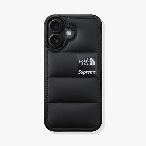 Supreme The North Face Trendy Fashionable Quilted Anti-fall Phone Case for iPhone 17, 16, 15, 14 and 13