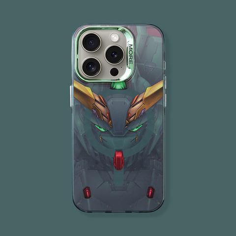 Reflective Electroplated Gundam Anime MagSafe 15, 14, 13, 12, 11 iPhone Case