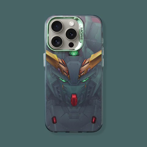 Reflective Electroplated Gundam Anime MagSafe 15, 14, 13, 12, 11 iPhone Case