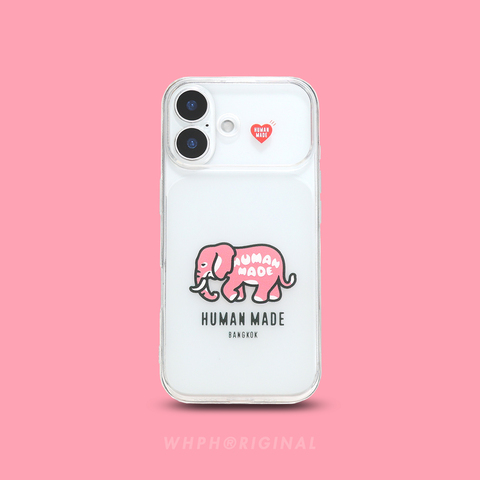 HM - Human Made Elephant & Bull Streetwear iPhone Case for iPhone 17, 16, 15, 14 and 13