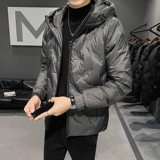 Мужской демисезонный пуховик, трендовая легкая и тонкая короткая мягкая толстовка с капюшоном, 2023, увеличенная толщина