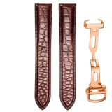 Cartier, танк, оригинальный ремешок для часов для ключей подходит для мужчин и женщин, крокодил, из натуральной кожи