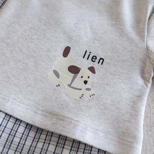 Детская рубашка, осенний детский мультяшный комплект для мальчиков