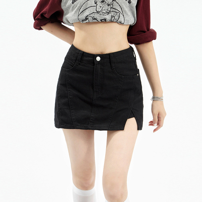 taobao agent Set, fitted summer sexy jeans, high waist, hip-accented
