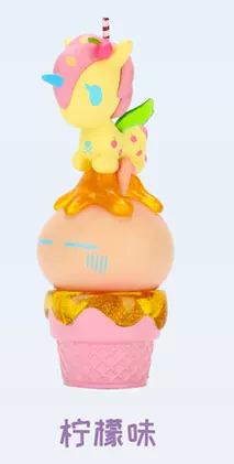Единорог-кролик лыжный слепой слепой слепой подтверждение мороженого Tokidoki X Tuzki Tao Qiduqi