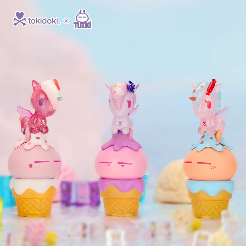 Единорог-кролик лыжный слепой слепой слепой подтверждение мороженого Tokidoki X Tuzki Tao Qiduqi