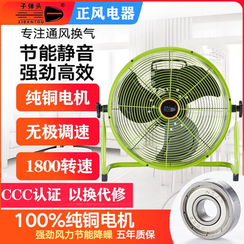 Bullet Head Industrial Fan Мощный электрический вентилятор, лежащий на земле вентилятора с высоким содержанием мощности, коммерческий настольный настольный вентилятор, сидящий вентилятор