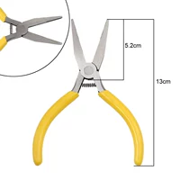 Желтая ручка плоская плоскогубца (с зубами)