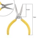 Желтая ручка плоская плоскогубца (с зубами)