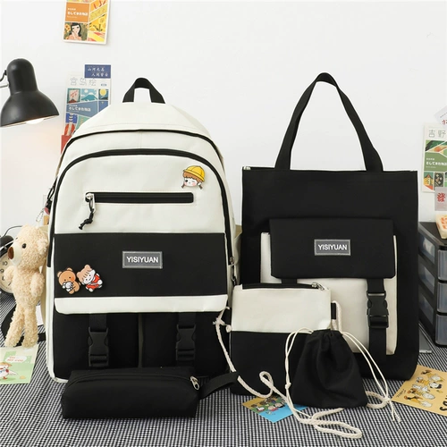 Ранец, сумка через плечо, вместительный и большой рюкзак, для средней школы, в корейском стиле, подходит для подростков, подходит для студента