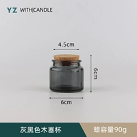 Серый -блокновый деревянный чашка