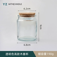 Прозрачный цвет высокий деревянный чашка