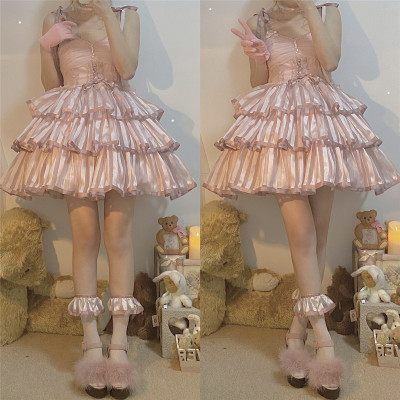 taobao agent Spot Day Ballet Pumpkin Skirts Skirt Skin SK anti -walking light Showa Lolita Dark Star Island Free Shipping