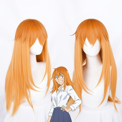 taobao agent Do not bully me, do n’t bully my long -haired classmate Amo long hair orange gradient yellow cos wig
