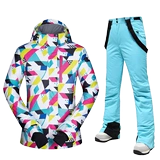 Лыжный лыжный костюм, зимний уличный комплект, водонепроницаемые ветрозащитные лыжные штаны, топ, 2022, большой размер